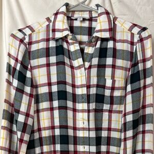 L.L. Bean XXS Plaid Flannel Long Sleeve